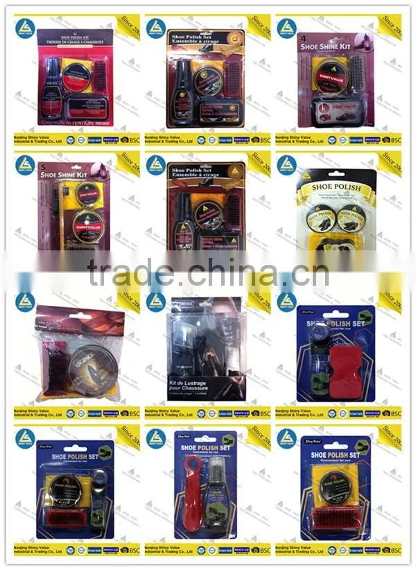 Travel blister card shoe care kits manufacture in china