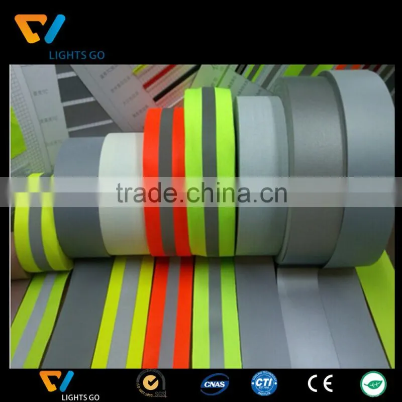 high light fluorescent green reflective webbing tape