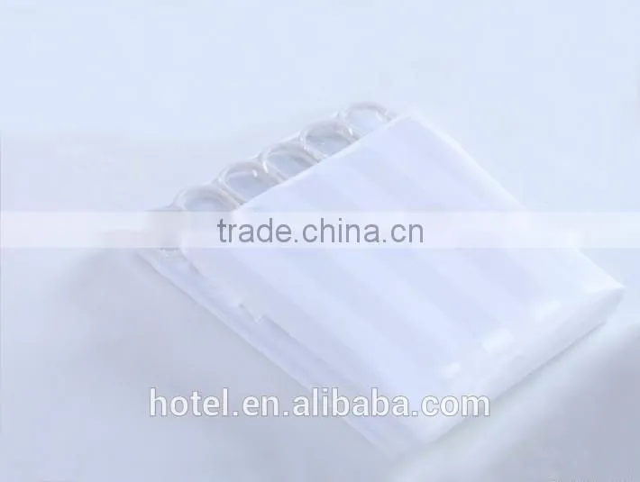 high quality star hotel shower curtain with strip