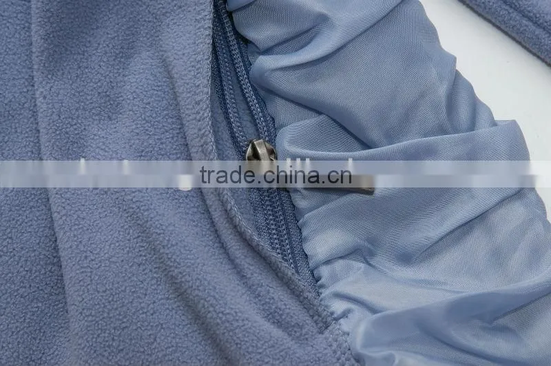 Ladies fashion Polar micro fleece Jacket with wrinkle effect