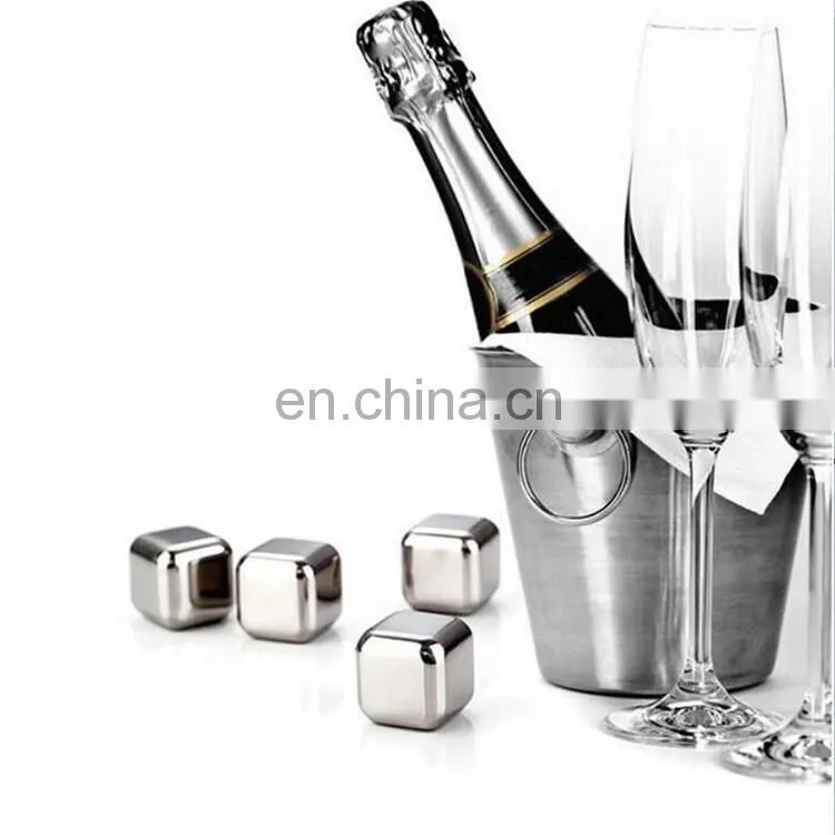 304 Stainless steel whisky stones/ whiskey ice cubes/ whisky ice rocks