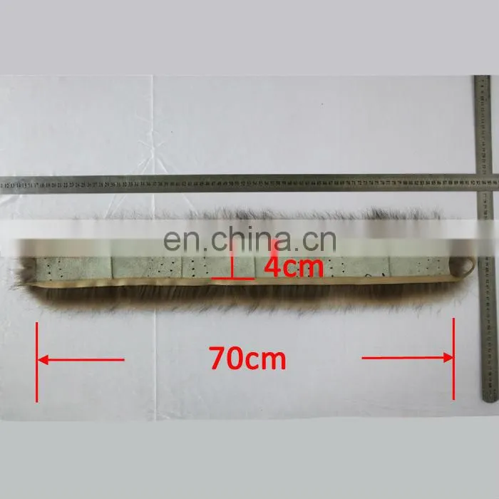Genuine natural raccoon fur trim