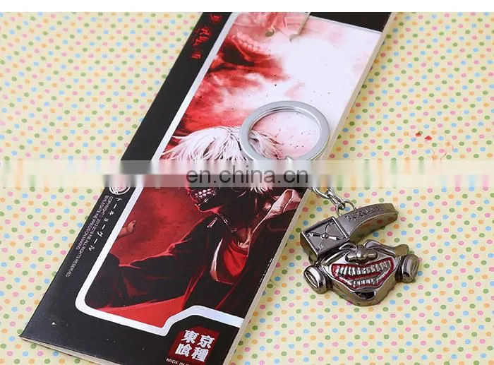 Fashion Hot Mask Key Chain Anime Tokyo Ghoul Key Chain Wholesale Fullmetal Tokyo Ghoul Key Chain New for Kid