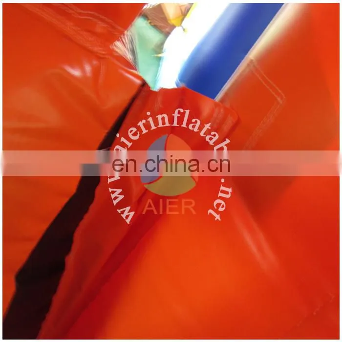 Hot sale inflatable castle house with slide / cute colourful inflatable jumping castle / smiley kids castle tent