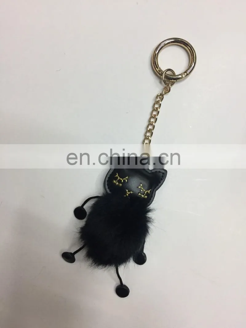 Wholesale PU flower keychain