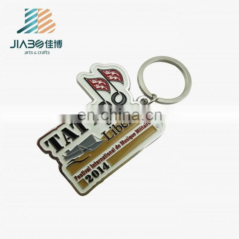 custom painted metal keychain for international military music festival