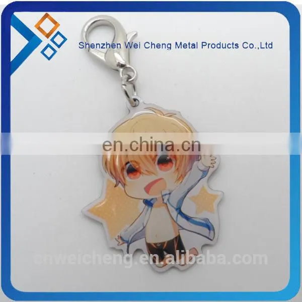 engraved logo heart shape keychain
