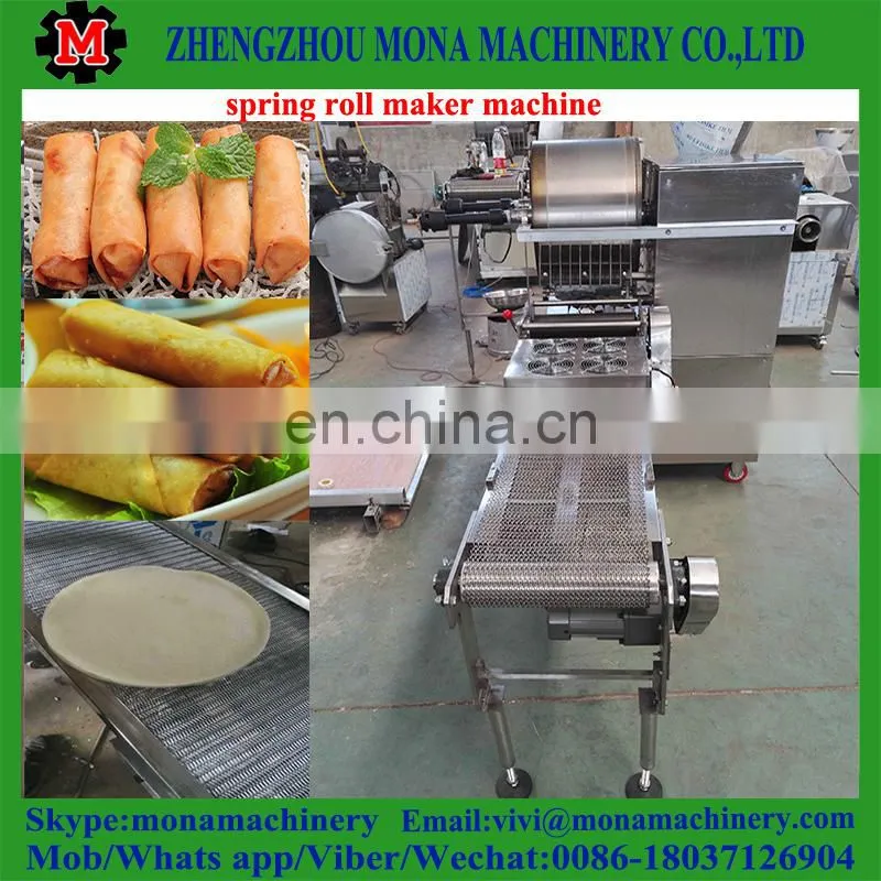 automatic dumpling skin machine / spring roll wrapper making machine with high quality
