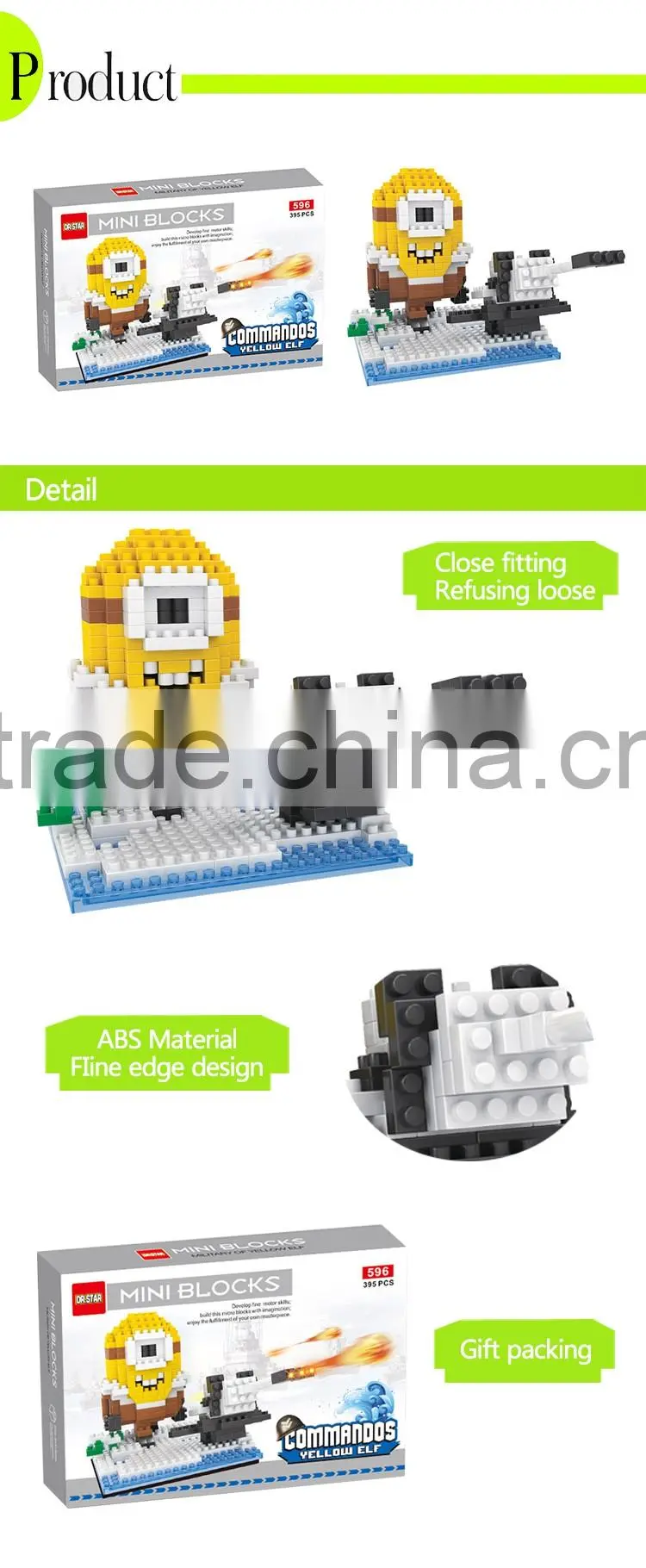 Wholesale 395 pcs blocks mini toy brick for sale