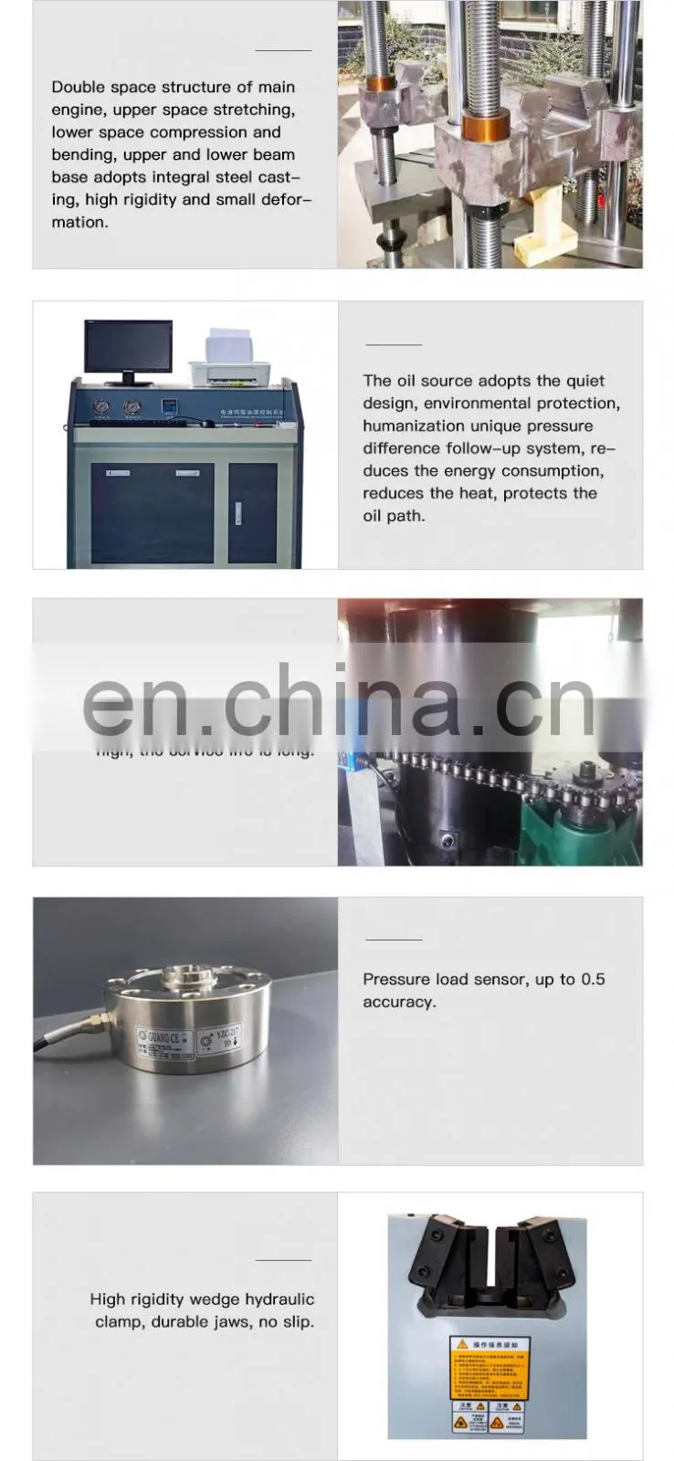 Manufacturer with Hactory Price WAW-300KN/30Ton Hydraulic Hose Tensile Strength Testing Machine