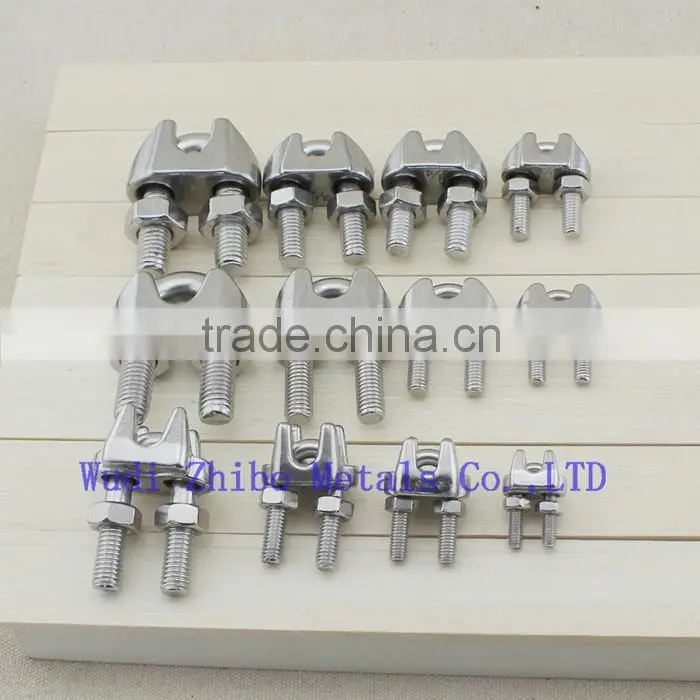 Stainless steel 304/316 marine hardware US type rigging wire rope clips