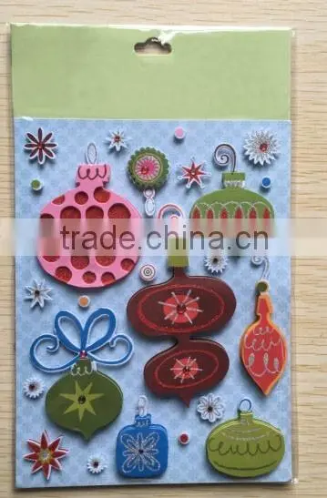 christmas decoration 3D Handmade Paper Sticker