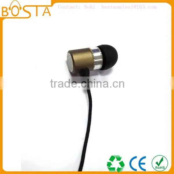 Sports waterproof magnet cheap stainless steel silver bluetooth earphones 2016