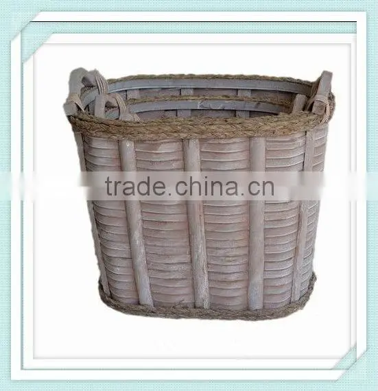 cheap oral wicer firewood basket wholesale