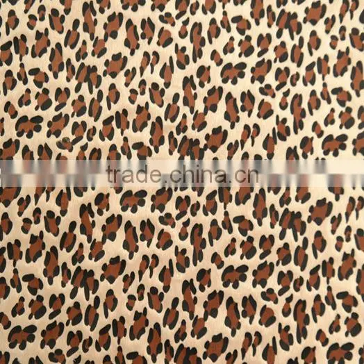 leopard print fabric horse hair brush fabric for shoes