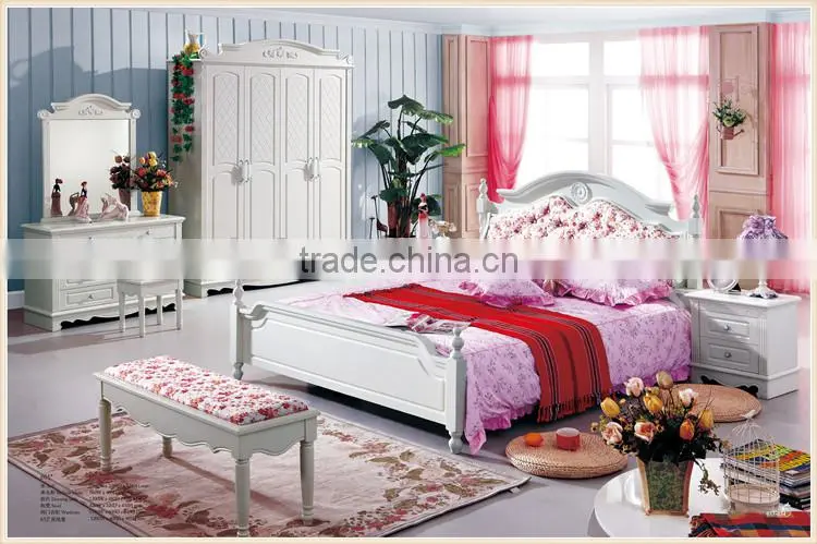 girl bed room furniture/princess single bed for girl room