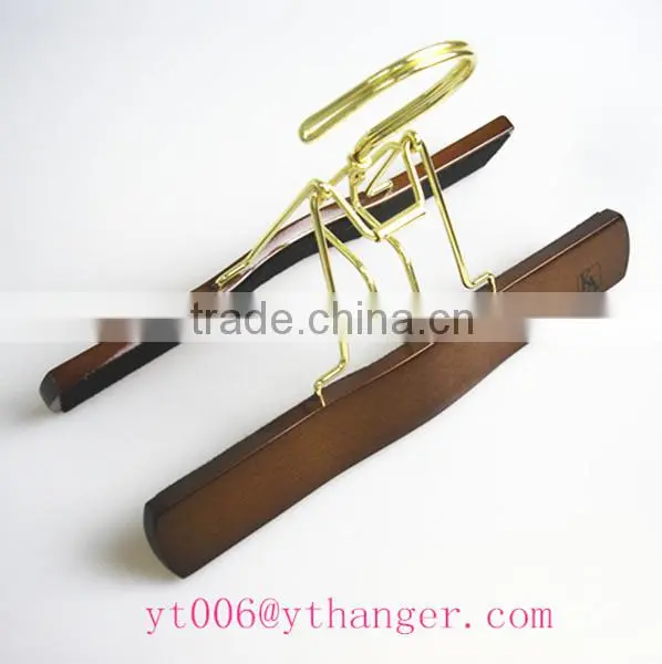 LM917 brown wooden wig hanger hair extension hangers