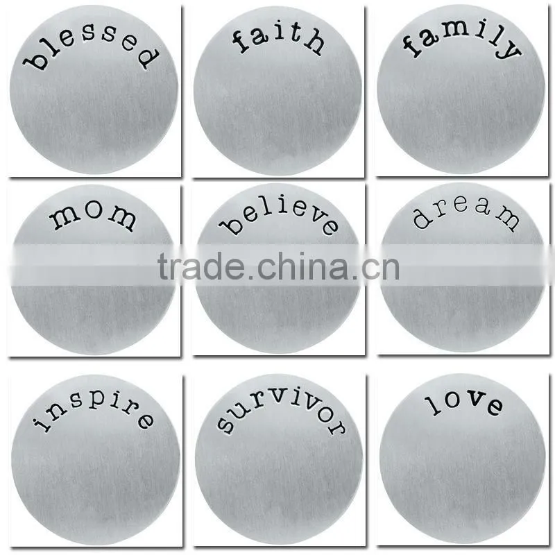 Top sale assorted 21mm floating lockets plate (inspire)