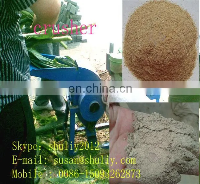 hot sale! /wheat/straw/beans/maize/branch/sugarcane tree skin/hay/grass crusher