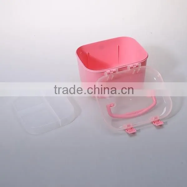 PP rectangle 2layer plastic storage containers with lid