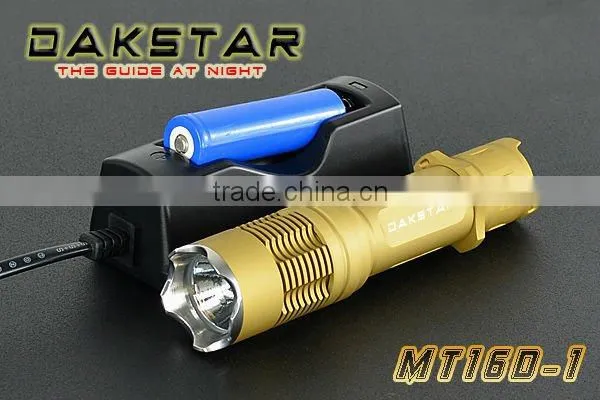 DAKSTAR MT16D-1 XML T6 925LM 18650 Over-discharge Protection Bicycle Rechargeable Tactical Best Outdoor LED Flashlight CREE