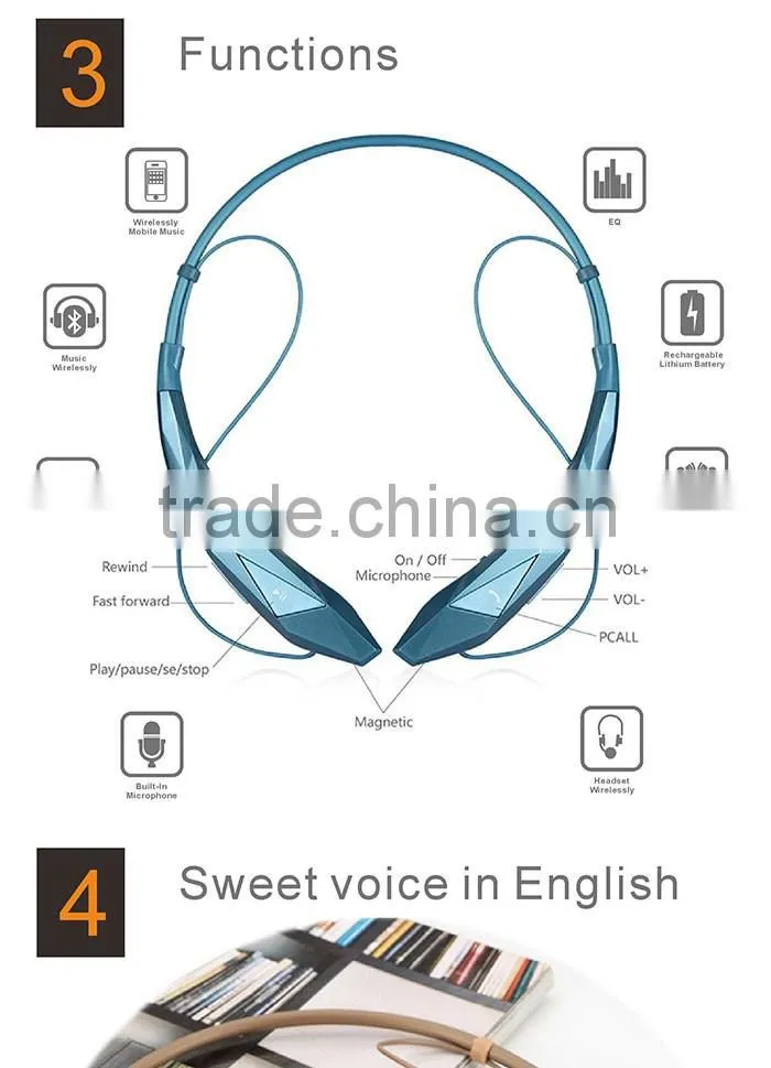 2016 hot sell earphone,bluetooth earphone,wireless earphone