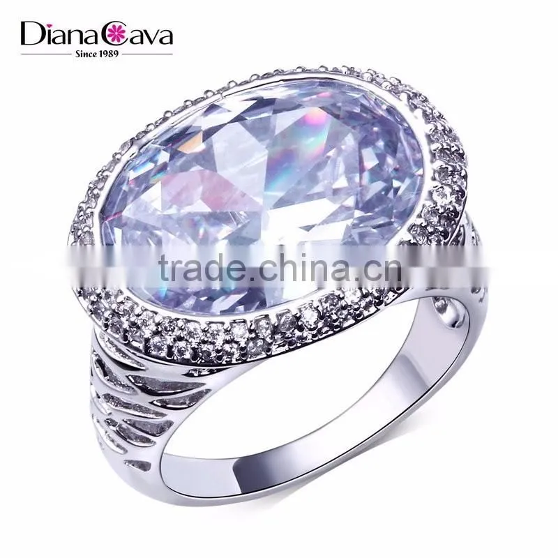 Lead Free Wedding Accessory Top AAA Quality Cubic Zirconia Anniversary Ring