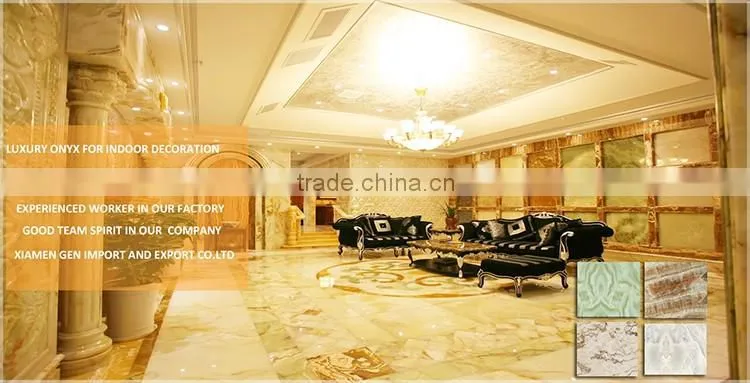 Factory Supply Well Polished Luxury Green Onyx Slabs