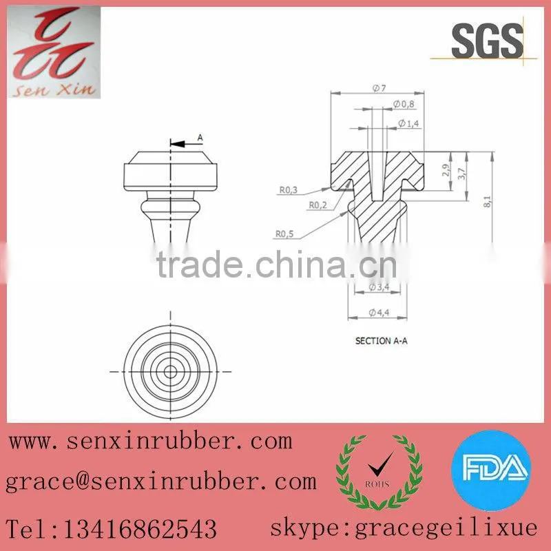 China supplier silicone umbrella valve/ duckbill check valve