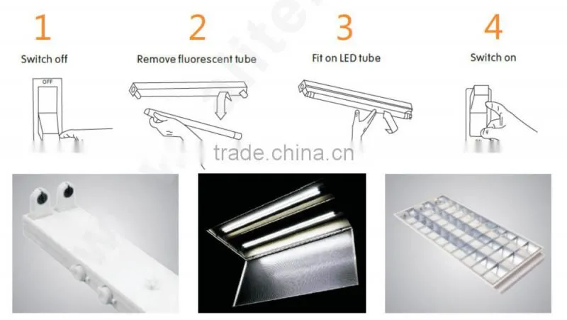 2016 high quality 10W LED tube light flash sale with good price dimmable ip65 home tube8 light 10w