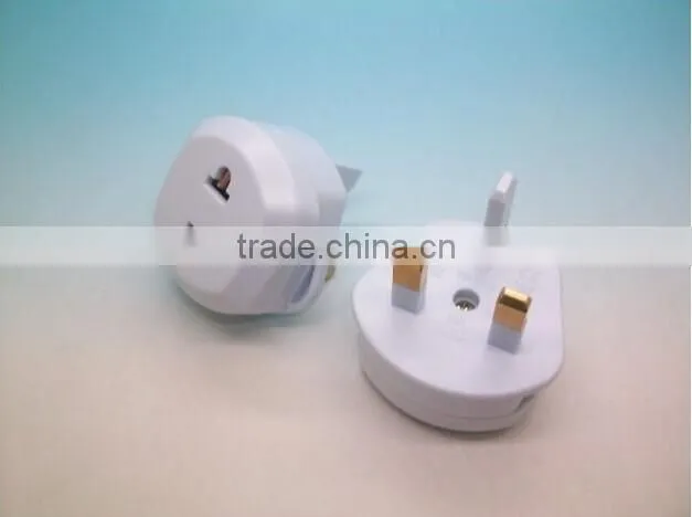 EU 2 PIN TO UK 3 PIN TRAVEL ADAPTER PLUG ADAPTOR CONVERTER PLUG