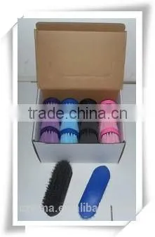 12 pcs horse body brush with display box for show/assorted color