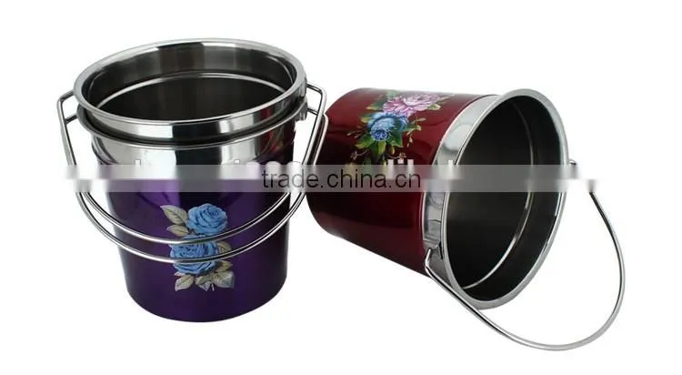 unique stainless steel coloured ice bucket wholesale for beer/ wine/ champagne