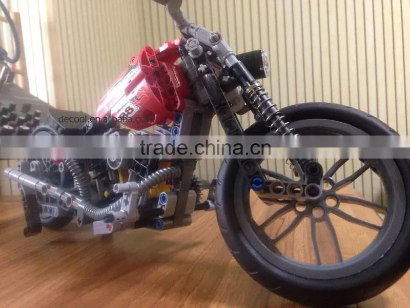 Decool Bricks Toys 378pcs Transport Series Technic Motorcycle 3354 Sets Educational DIY Toys for children