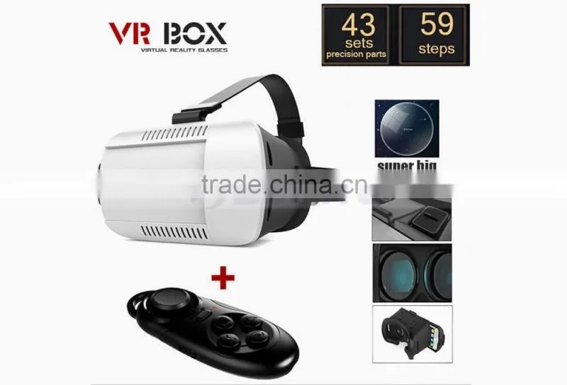 3D VR Virtual Reality Box Headset 3D Movie Game Glasses Adjust Cardboard VR BOX Case For 3.5~6.0" Smartphones