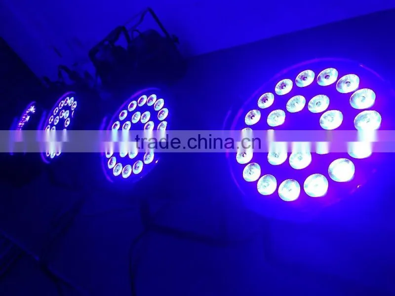 Good price led par RGBW 4in1 high power 24 * 12watt Quad-in-one Colorful Mixing Strobe Dimmer effect stage par 64 lighting
