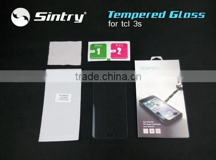 Bubble free Screen Protector Transparent Japan materials mobiles tempered glass screen protector for tcl 3s m3g