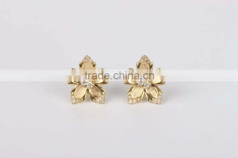 2015 Hot Selling fashion earring designs new model earrings sun micro plates ladies gold earrings