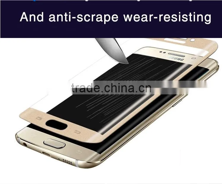 Newest Products For Samsung Galaxy S6 Edge 3D Curved Full Cover Tempered Glass Screen Protector film