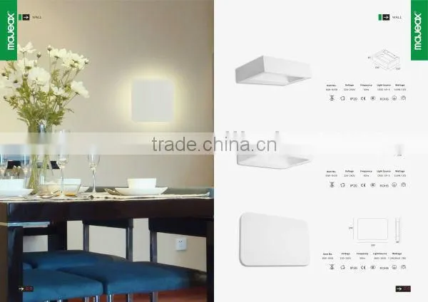 Decorative profile White Gypsum Plaster flexible wall light