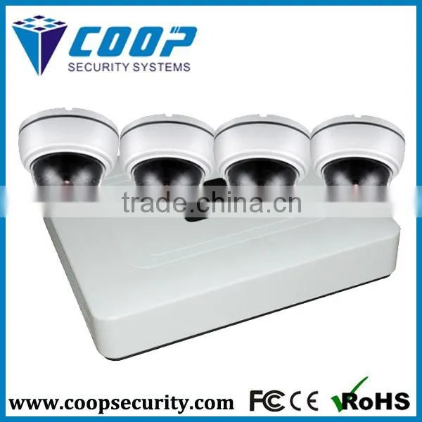 Low Consumption ONVIF Embeded LINUX OS HI3518 1/4" progressive scanning CMOS Sensor CCTV Cam NVR KIT