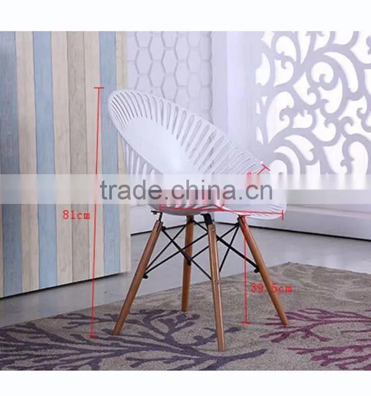 Creative Leisure Comfortable Hollow Backrest Bistro Chair Office Round Chair