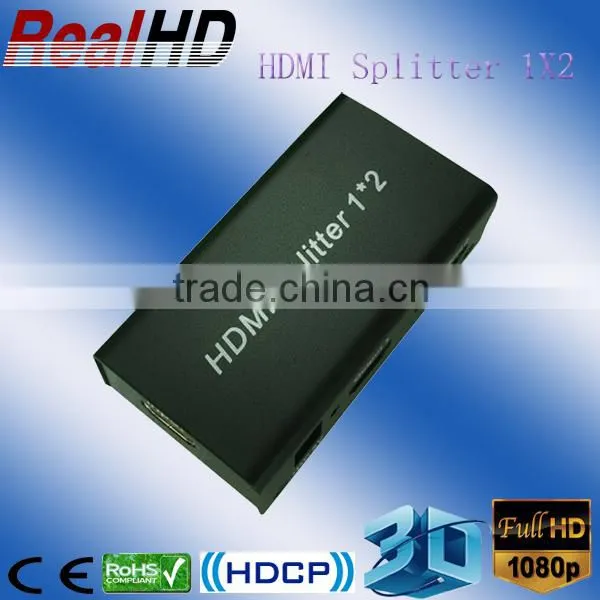 1x2 HDMI Splitter support 1080p with key ul / ce / fcc