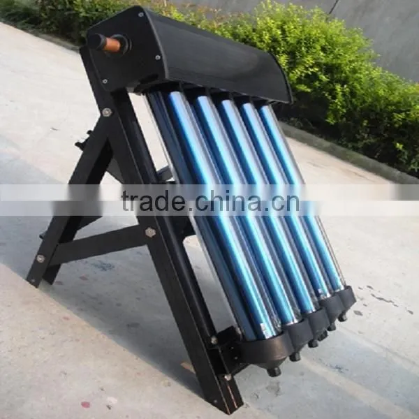 5 tubes pressured mini evacuated tube solar collector
