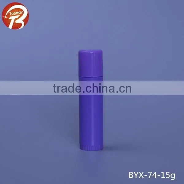 15g pp plastic lip gloss tube, lip balm stick tube, lip tube
