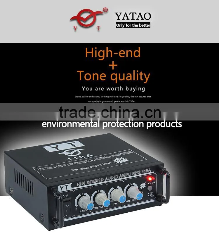 car hi-fi stereo amplifier YT-118A with CD/VCD/DVD