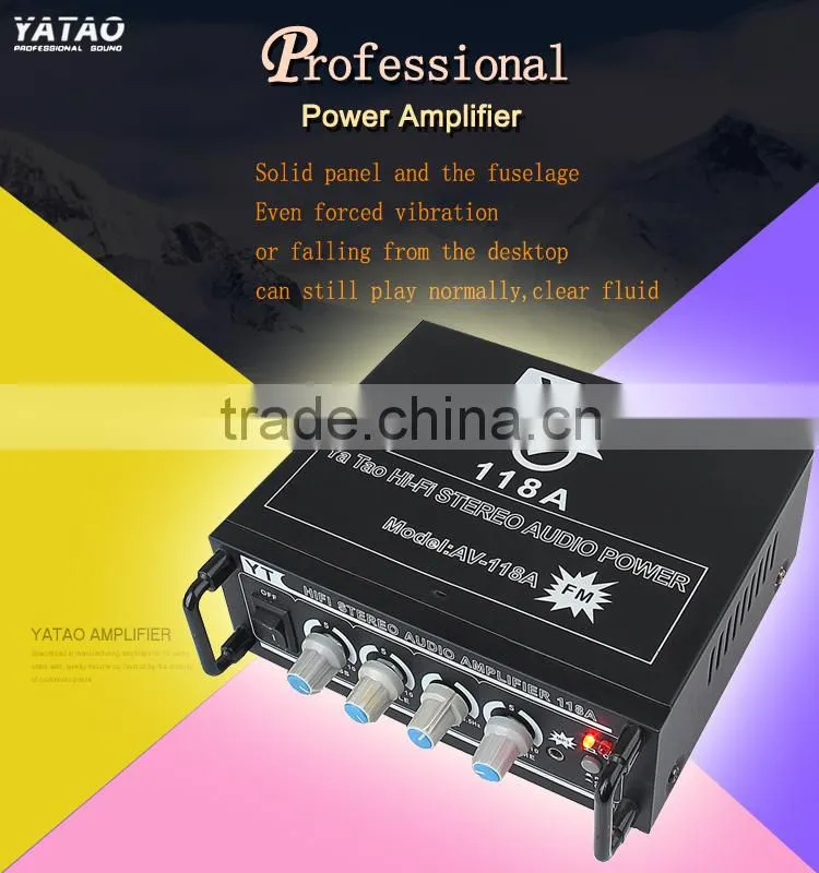 car hi-fi stereo amplifier YT-118A with CD/VCD/DVD