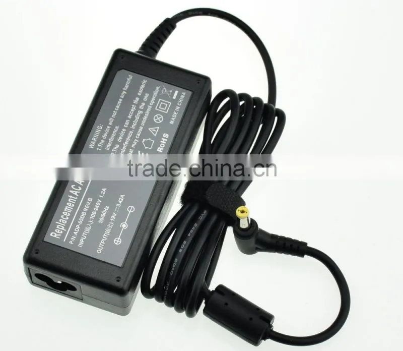 wholesale high quality universal ac dc adapter for Acer laptop 19v 3.42a 5.5*1.7mm