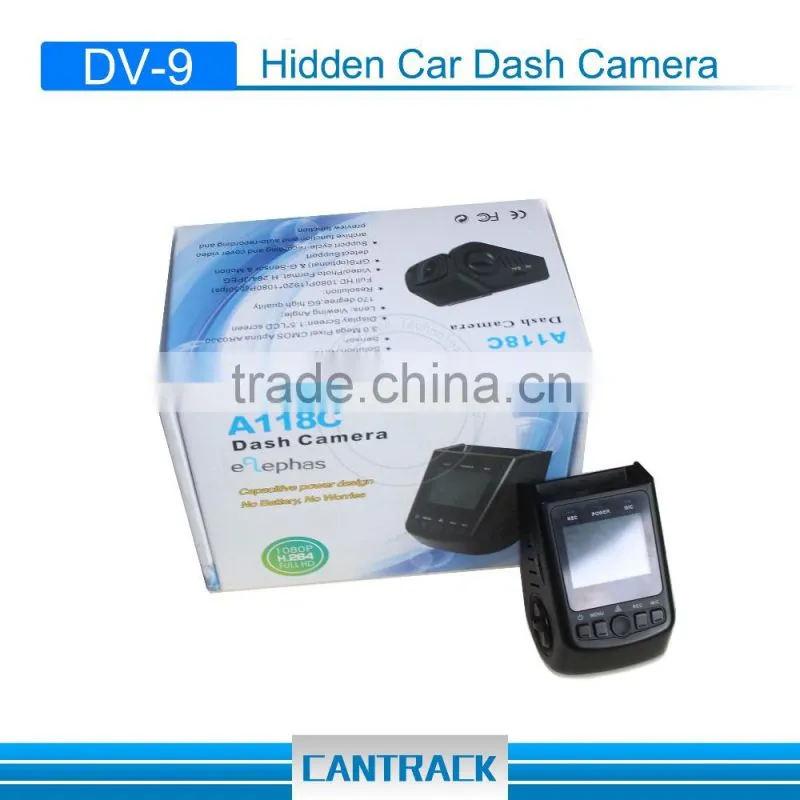 Full HD 1080P 170 degree night vision car driving camera car hidden camera