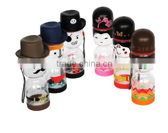 factory-direct plstic hat cup ,unbreakable soda bottles,food grade handy bottles